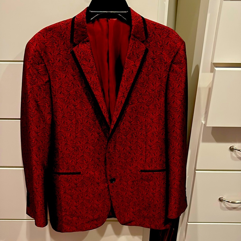 Madison deep red blazer 42L